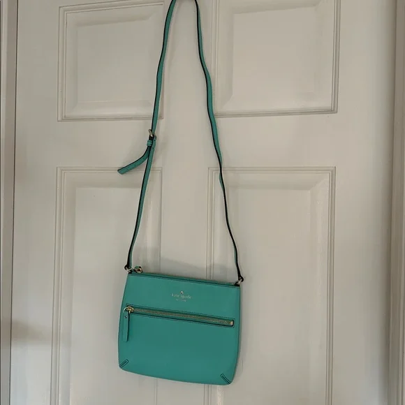 Kate Spade Small Crossbody Bag Purse Teal Turquoise Aqua - Picture 2 of 8